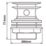 Flomasta Slotted Captive Basin Waste Matt Black 66mm