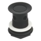 Flomasta Slotted Captive Basin Waste Matt Black 66mm