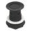 Flomasta Slotted Captive Basin Waste Matt Black 66mm
