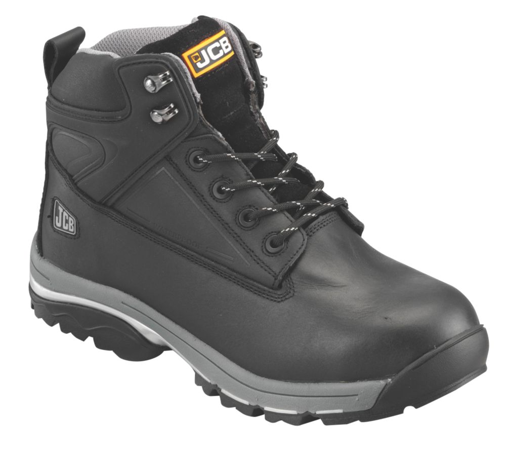 JCB Fast Track Safety Boots Black Size 7 Screwfix