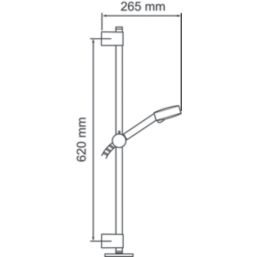 Mira Beat Shower Kit Chrome