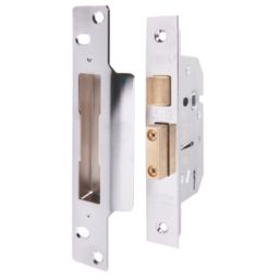 ERA  5 Lever Chrome Mortice Sashlock 64mm Case - 44mm Backset