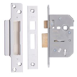 ERA  5 Lever Chrome Mortice Sashlock 64mm Case - 44mm Backset