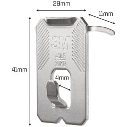 3M  Plasterboard Picture Hanger Silver 6 Pack
