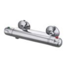 Swirl GAIL Exposed Single Outlet Thermostatic Silver Shower Mixer Valve