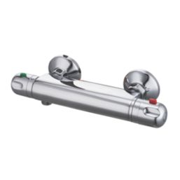 Swirl GAIL Exposed Single Outlet Thermostatic Silver Shower Mixer Valve