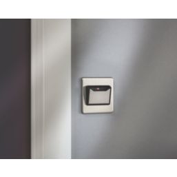 Knightsbridge  32A Key Card Switch Brushed Chrome with Black Inserts