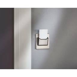 Knightsbridge  32A Key Card Switch Brushed Chrome with Black Inserts