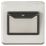 Knightsbridge  32A Key Card Switch Brushed Chrome with Black Inserts