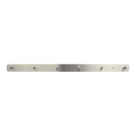 Essentials 6-Hook Rail Satin Stainless Steel 650mm x 45mm