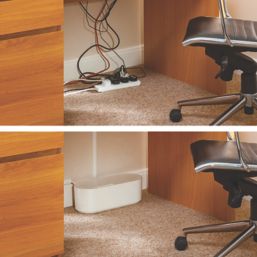 D-Line Cable Tidy Unit White