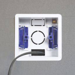 Essentials  1-Gang Dry Lining  Back Box 35mm 5 Pack