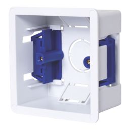 Essentials  1-Gang Dry Lining  Back Box 35mm 5 Pack