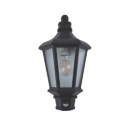 Lutec Cotswold Outdoor Wall Light With PIR Sensor Black
