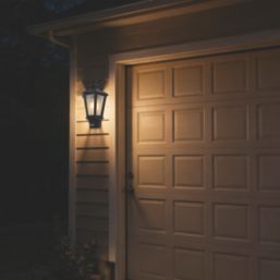 Lutec Cotswold Outdoor Wall Light With PIR Sensor Black
