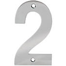 Eclipse Door Numeral 2 Polished Stainless Steel 100mm