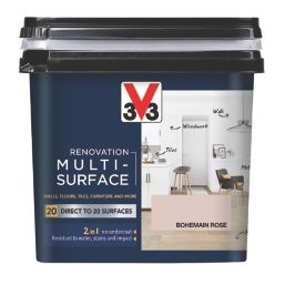 V33 750ml Bohemian Rose Satin Acrylic Multi Surface Paint