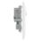 British General 800 Series 13A 2-Gang DP Switched Socket White