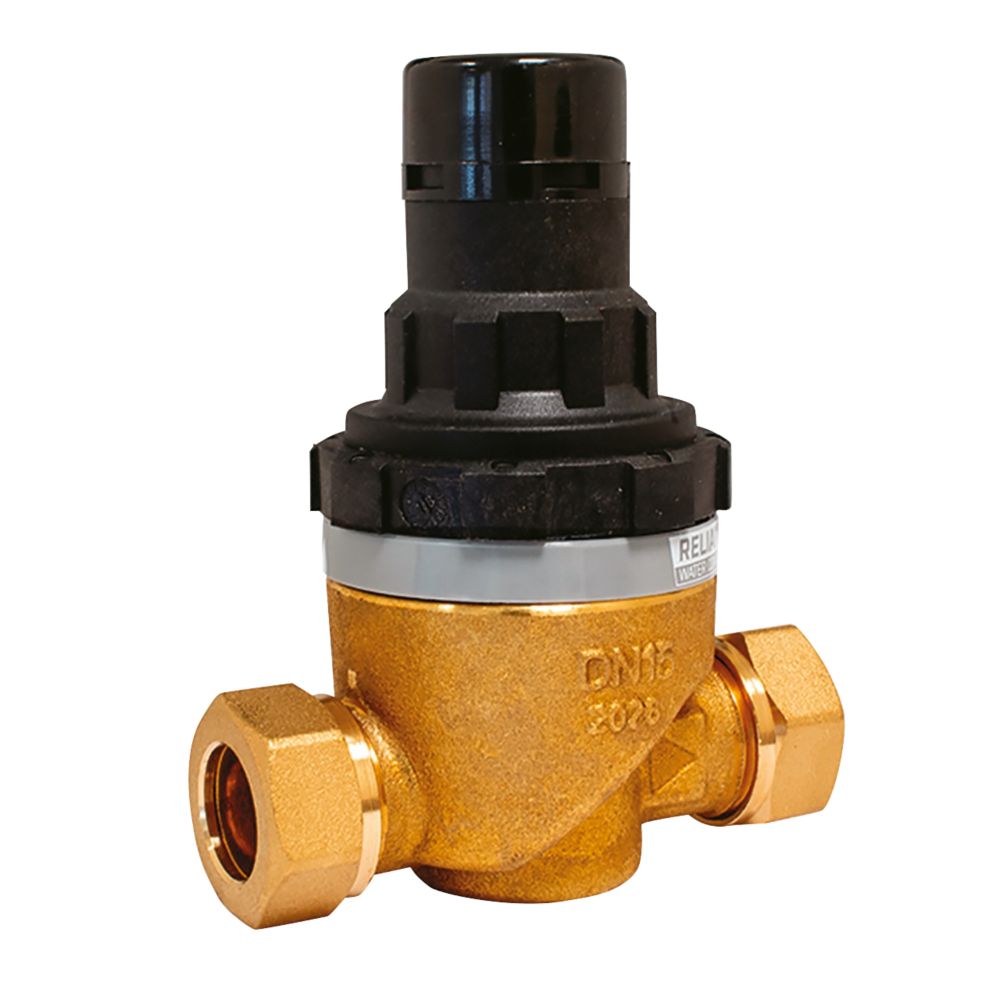Triton Instaflow Pressure Reducing Valve 0-16bar 15mm x 15mm - Screwfix
