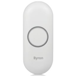 Byron DBY-23510 Wireless Battery-Powered Bell Push White