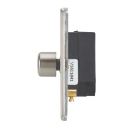 Contactum Lyric 1-Gang 2-Way  Dimmer Switch  Brushed Steel