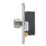 Contactum Lyric 1-Gang 2-Way  Dimmer Switch  Brushed Steel