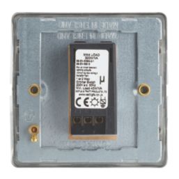 Contactum Lyric 1-Gang 2-Way  Dimmer Switch  Brushed Steel