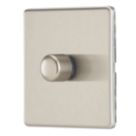 Contactum Lyric 1-Gang 2-Way  Dimmer Switch  Brushed Steel