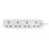 Masterplug 13A 4-Gang Unswitched  Extension Lead  1m