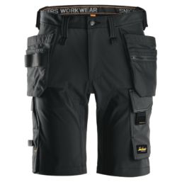 Snickers 6175 Stretch Work Shorts Black 38" W