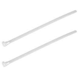 Essentials Non Fire Rated Easy Release Cable Ties Natural 20cm x 0.75cm 100 Pack