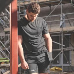 Scruffs Eco Worker Pocket Short Sleeve T-Shirt Black 2X Large 49-52" Chest