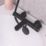 ETAL Orhan Matt Black 40mm Deck Mounted Dual Control Thermostatic Shower Mixer Tap