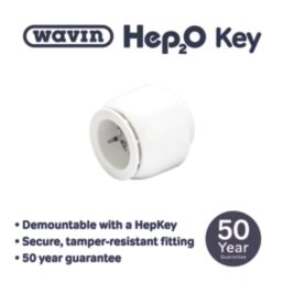 Hep2O  Plastic Push-Fit Stop End 28mm