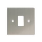 Varilight PowerGrid 1-Module Grid Faceplate Brushed Steel