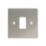 Varilight PowerGrid 1-Module Grid Faceplate Brushed Steel