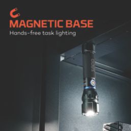 Nebo Blueline Flex Rechargeable LED Handheld Torch Black 1800lm