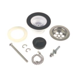 McAlpine Centre Pin Basin Waste Polished Stainless Steel 60mm