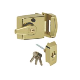 ERA 1930-31  Double Locking Night Latch Brass 60mm Backset
