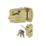 ERA 1930-31  Double Locking Night Latch Brass 60mm Backset