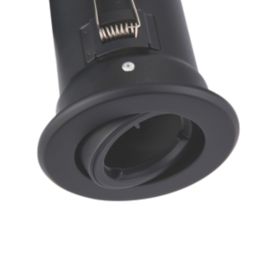 Saxby Major GU10 Tilt  Fire Rated Recessed Downlight Black