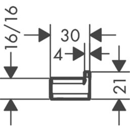 Hansgrohe AddStoris Bathroom Hook Brushed Black Chrome