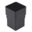FloPlast  Square Socket Black 65mm