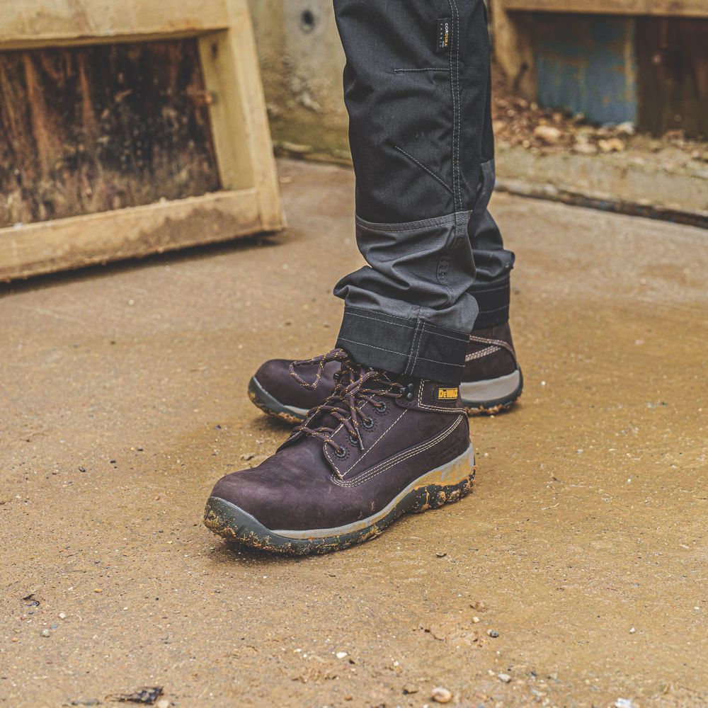 Mens work boots brown store