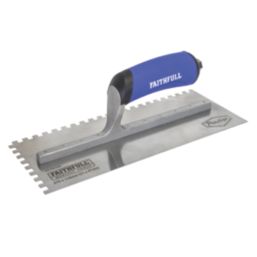 Faithfull  6mm Notched Tile Adhesive Trowel 11" x 4.5"