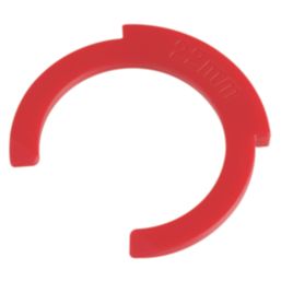 Flomasta  Plastic Collet Clips Red 22mm 10 Pack