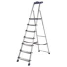 Werner Aluminium 2.12m 7 Step Platform Step Ladder