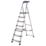 Werner Aluminium 2.12m 7 Step Platform Step Ladder