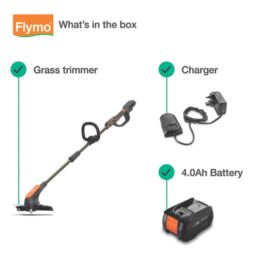 Flymo UltraTrim 300 970755501
 18V 1 x 4Ah Lithium Power for All Brushless Cordless Trimmer