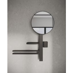 Ideal Standard Alu+ Mirror with Beauty Bar Silk Black 580mm x 146mm x 717mm